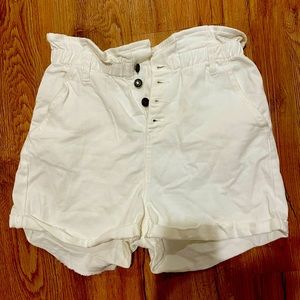 Sadie and Sage high waisted paper bag shorts